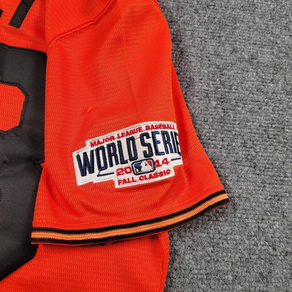 San Francisco Giants Jersey Women S/M Orange MLB Baseball Posey 28 Majestic - Picture 4 of 8